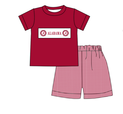 baby boy summer college dog team outfit