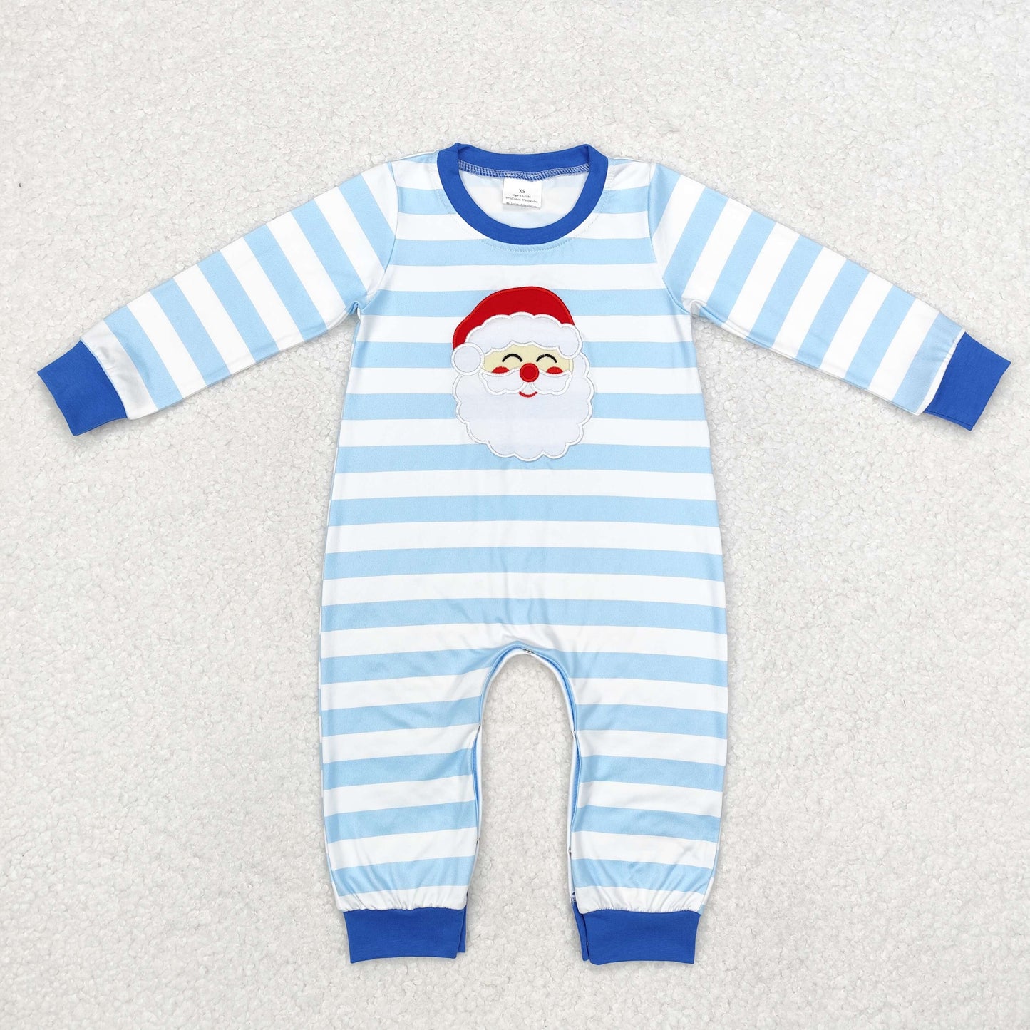 Sister Brother Embroidery Christmas Santa Claus baby clothes