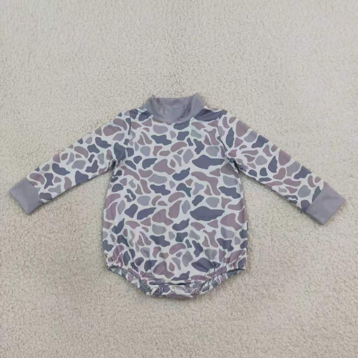 Toddle baby long sleeve camo print romper