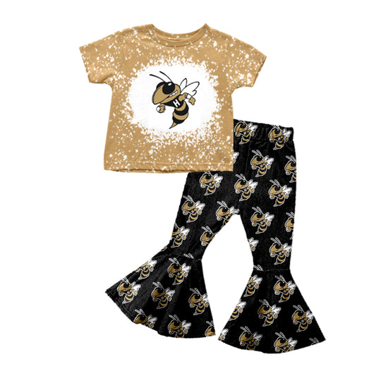 baby girls short sleeve team clothing set