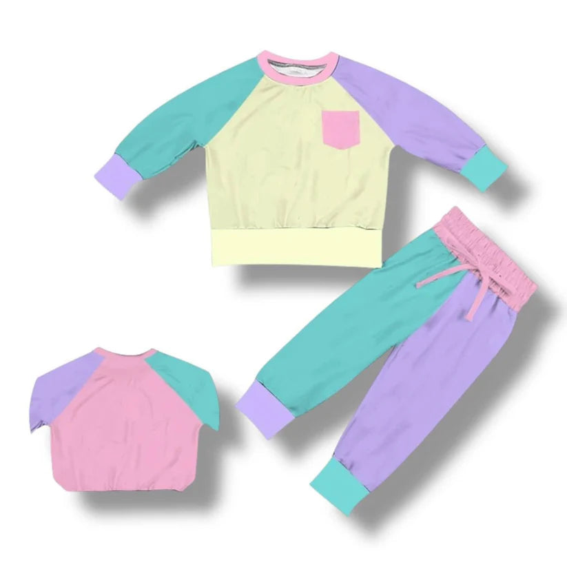 baby girls spring fall long sleeve outfit wholesal factory price