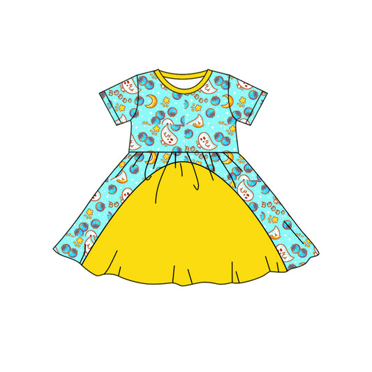 Halloween Ghost Pumpkin Wholesale Short Sleeve Dress