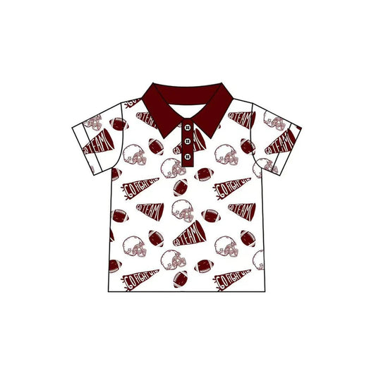 Kids baby custom team short sleeve polo shirt