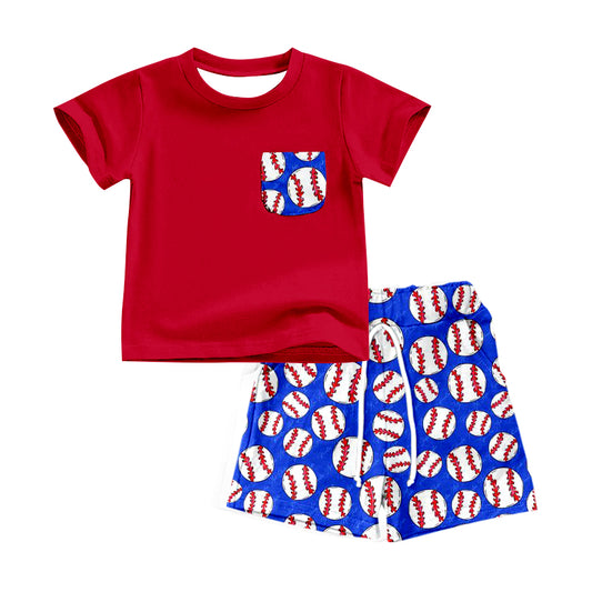 toddle baby boy short sleeve baseball outfit