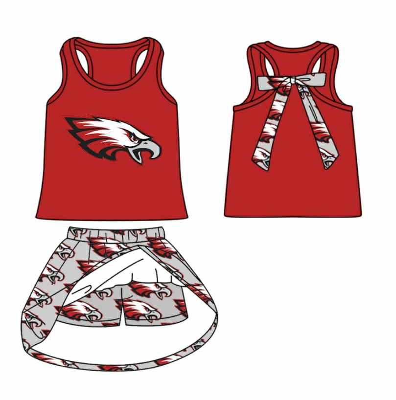 toddle girls cheer team skirt set