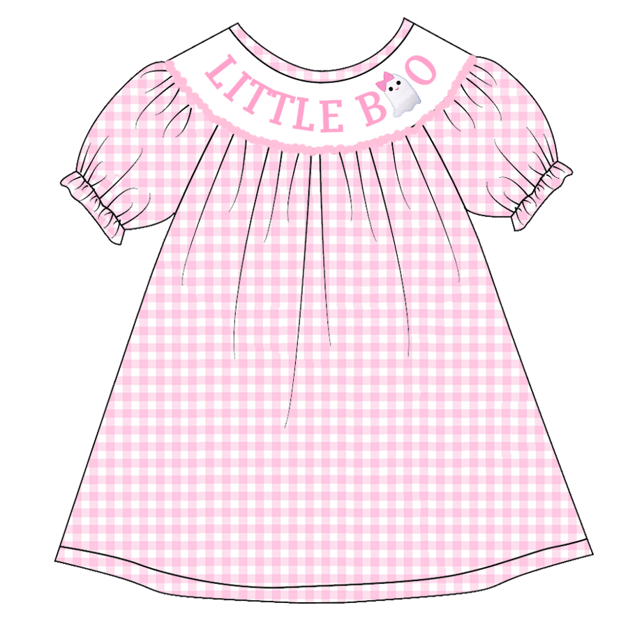 Little boo Halloween wholesale girls boutique dress
