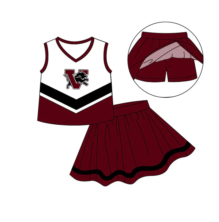 Baby girls custom team cheer outfit add shorts