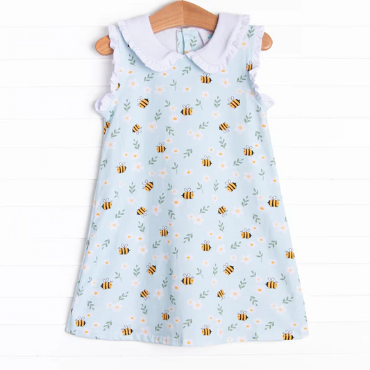Baby girl bee floral dress