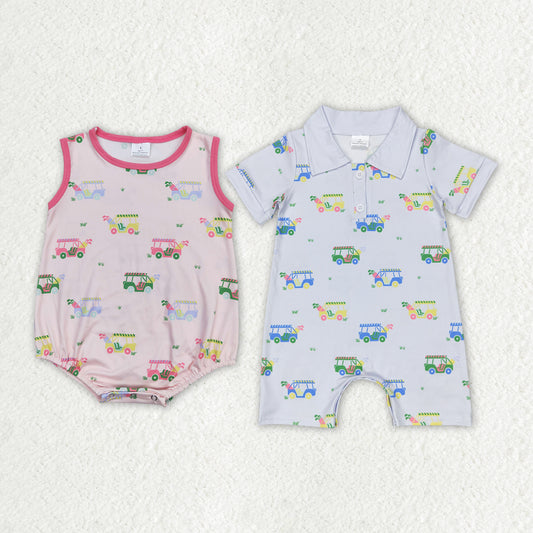 sister brother toddle golf sports matching romper