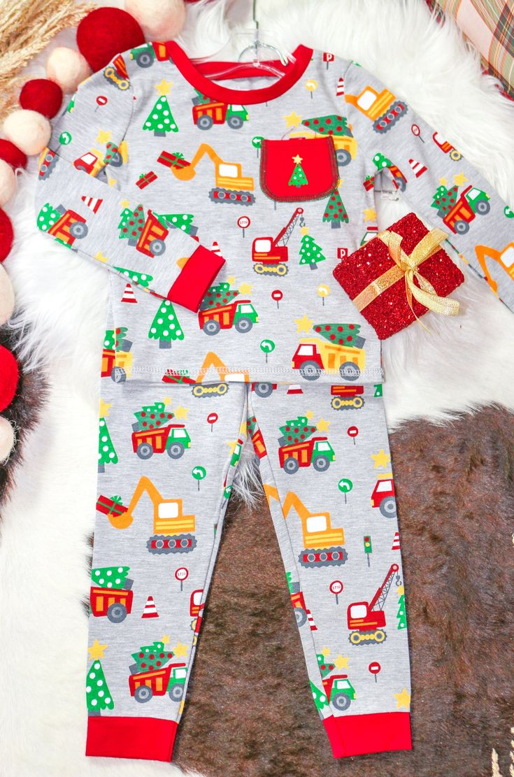 Kids baby Christmas design matching outfit
