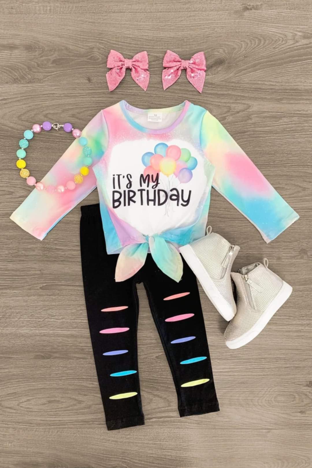 toddle girls Its my birthday matching clothing set
