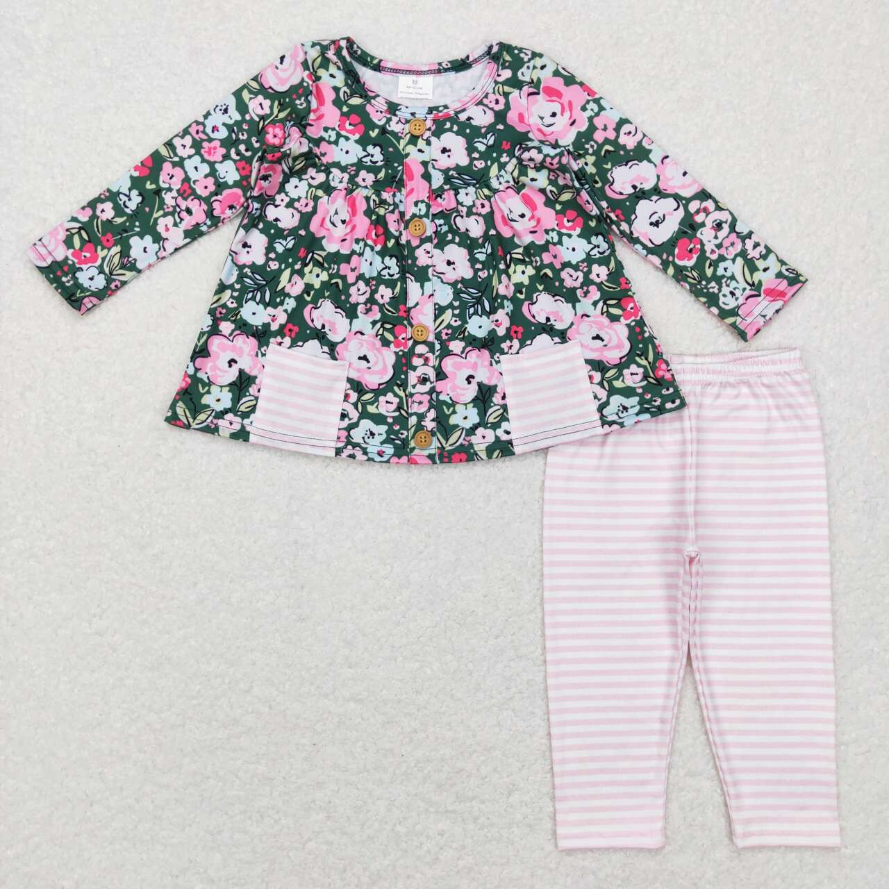 best sister Baby girls floral boutique floral clothes outfit