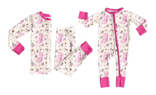 Toddle kids western design matching outfit wholesale baby clothes