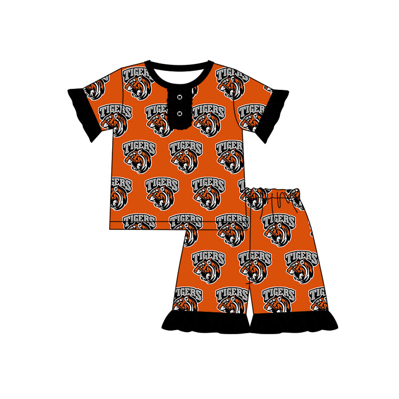 toddle girls short sleeve custom team outfit