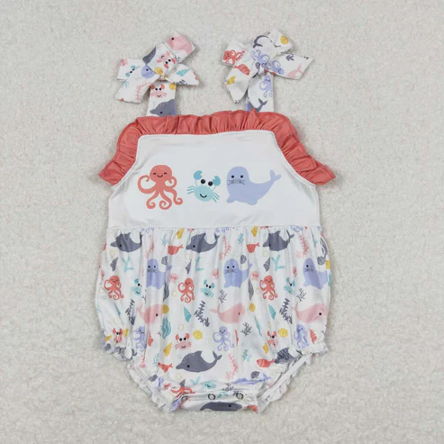 baby girls crab octopus sea animal sister brother matching outfit