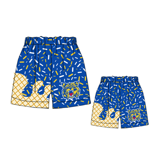 Adult kids family design custom team shorts