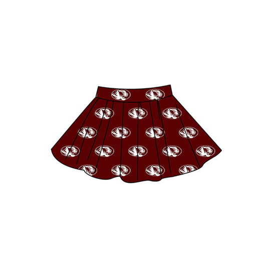 Girls custom team design summer skort