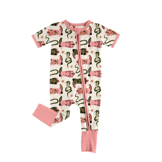 cowgirl western zip romper