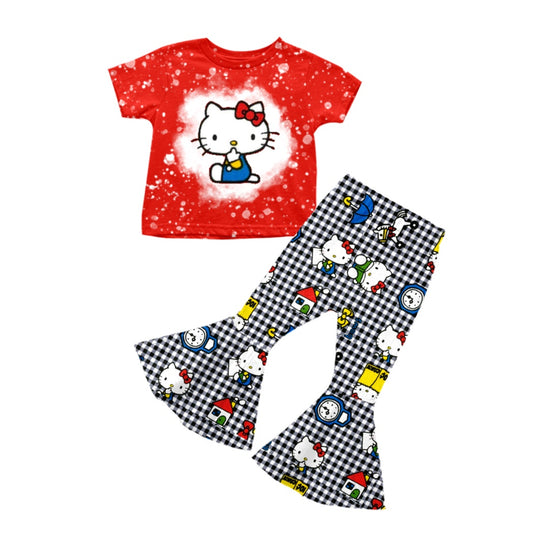 baby  girls short sleeve cartoon outfit