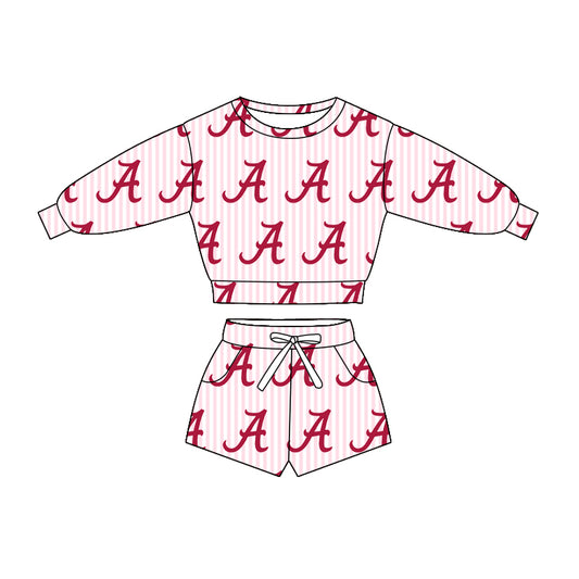 baby girls team design long sleeve spring fall clothing set