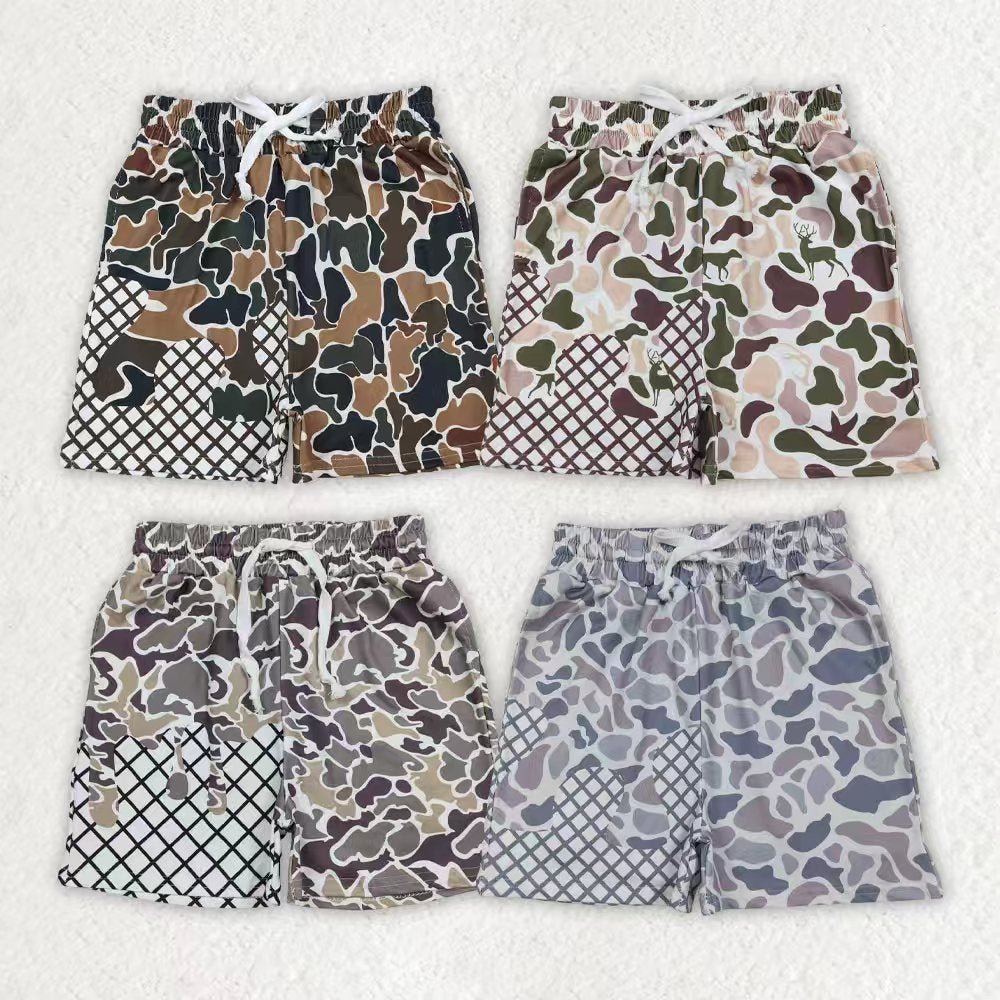 Toddle baby green camo summer shorts
