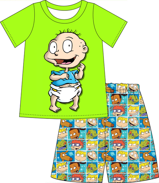 baby boy wholesale cartoon clothing set