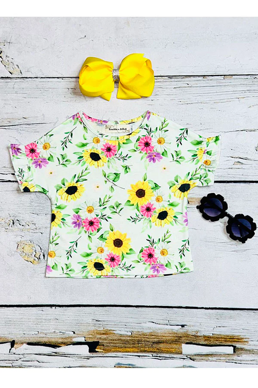 spring floral short sleeve shirt