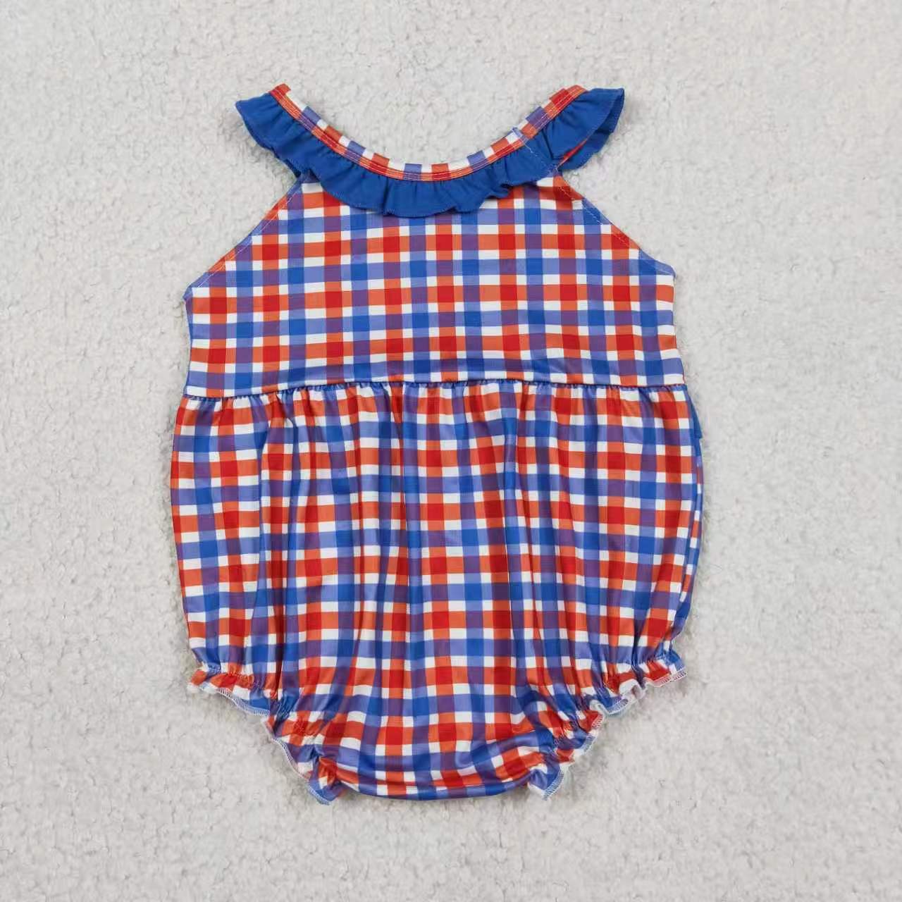 Embroidery Farm animal top matching shorts girls summer outfit