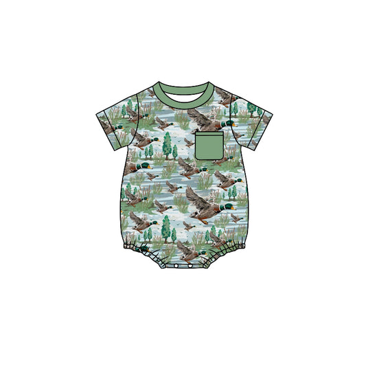 infant baby boy mallard duck romper