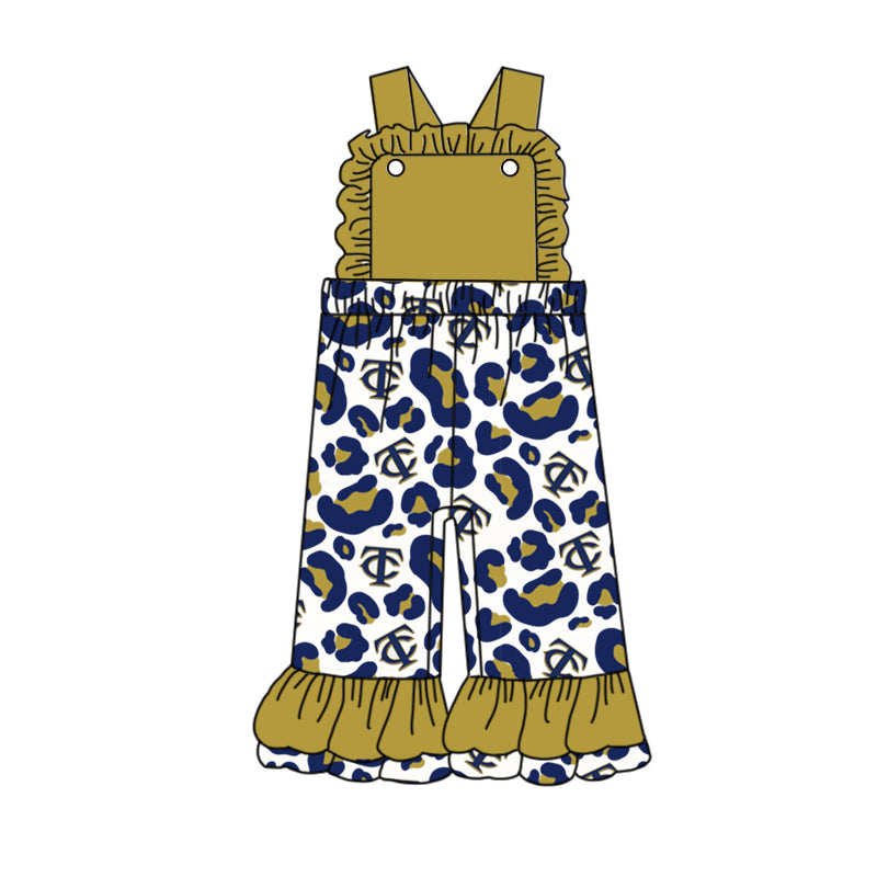 baby girls team design wide leg jumpsuit