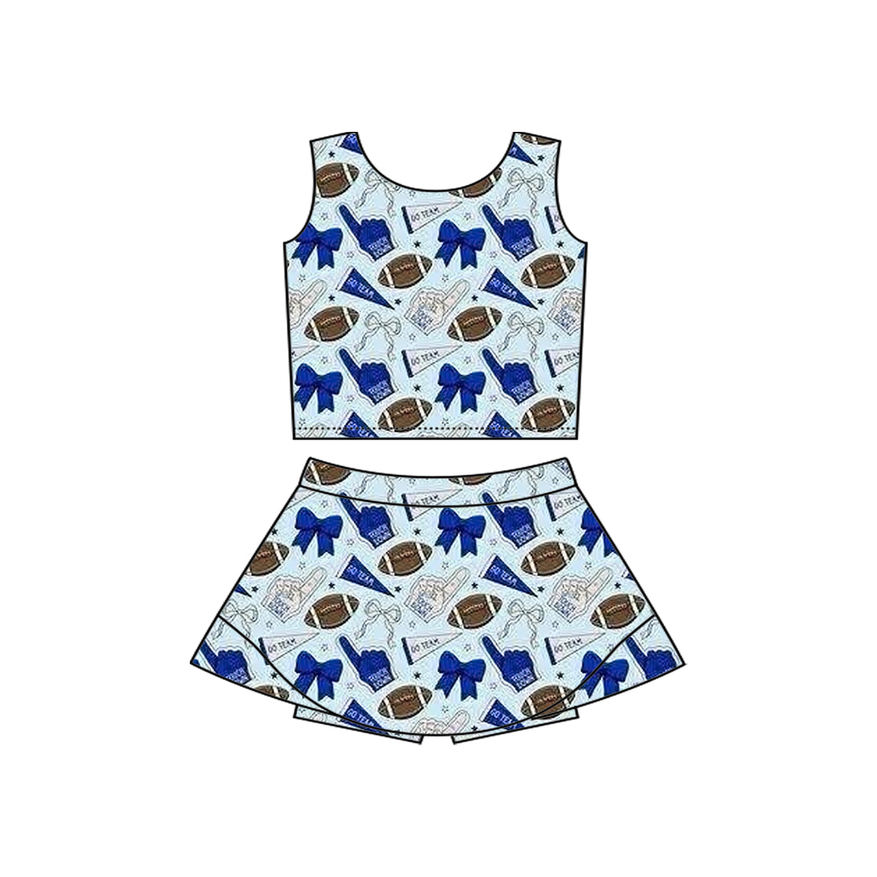 baby girls cheer skirt outfit add liner shorts