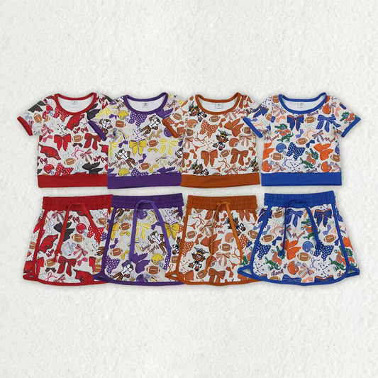 Tiger team design baby girl summer yoga outfit