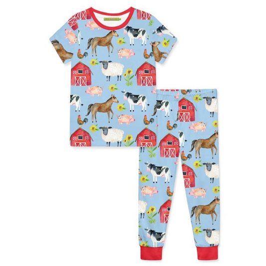 infant baby boy farm animal clothing set