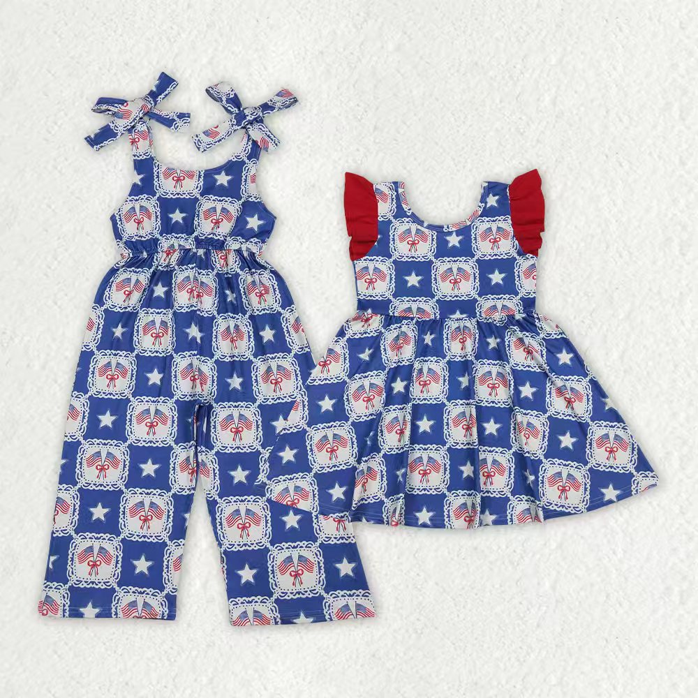 America girl July 4th design girls summer dress