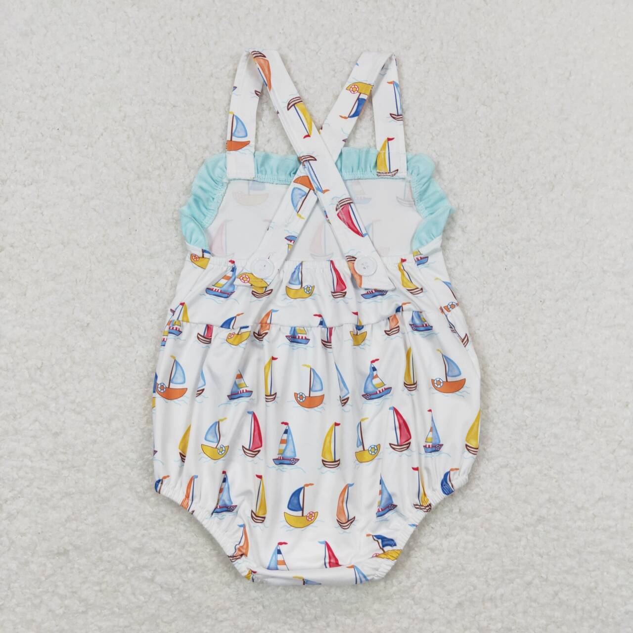 toddle girls sailboat beach romper