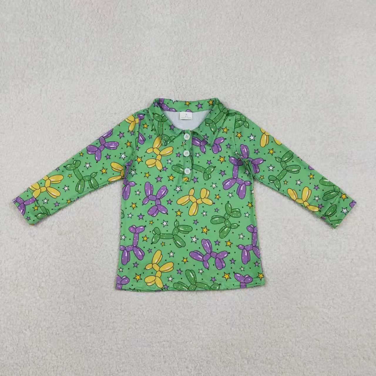 Mardi Gras boy long sleeve pullover