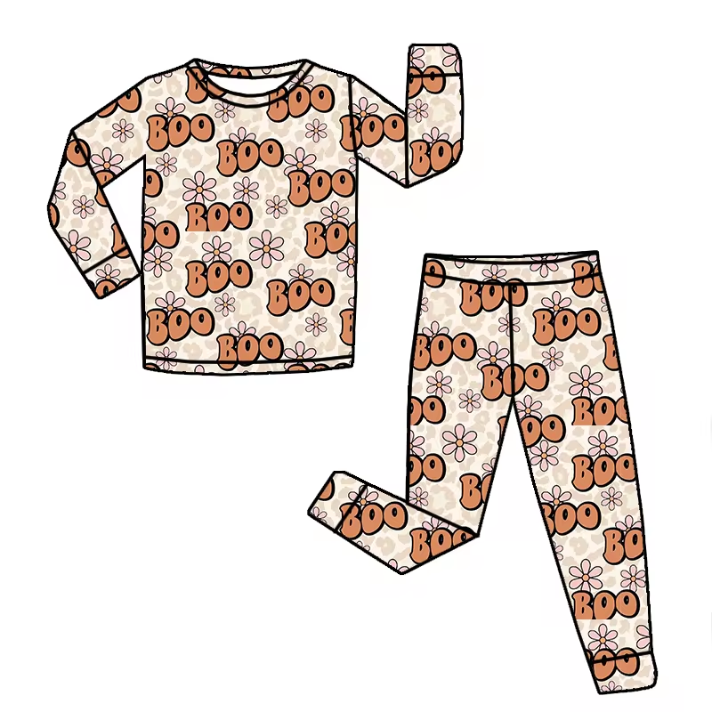 baby boy long sleeve halloween boo outfit