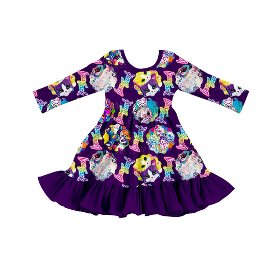 Baby girl long sleeve cartoon dress