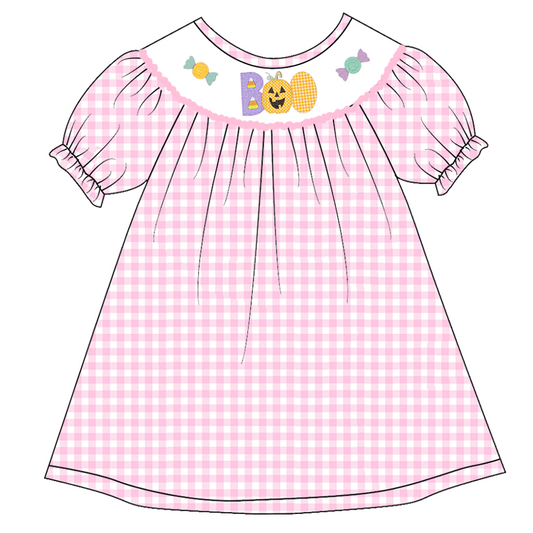 Halloween boo candy wholesale girls boutique dress