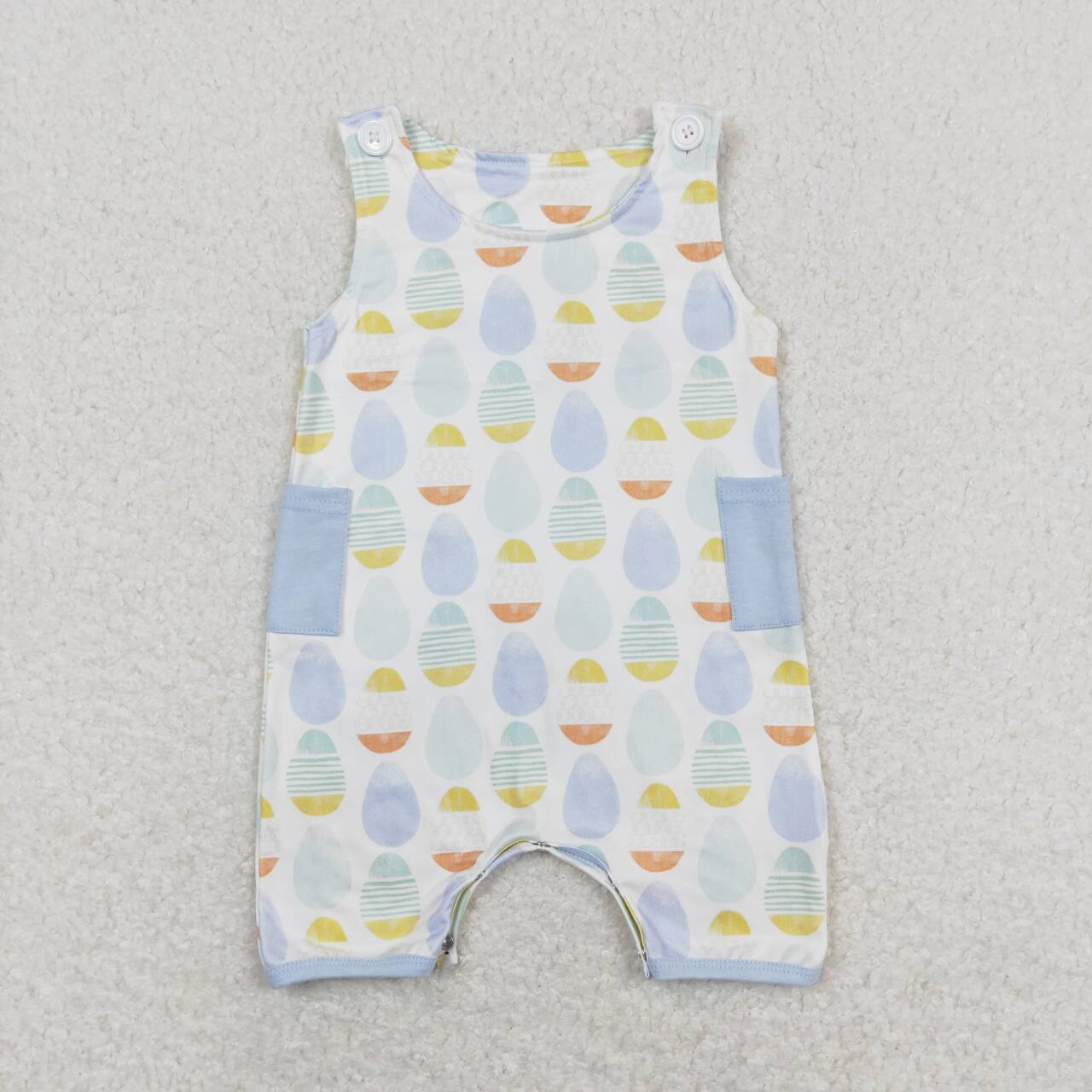 Easter egg baby boy romper