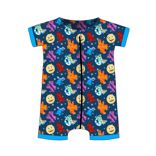 baby girls cartoon design romper