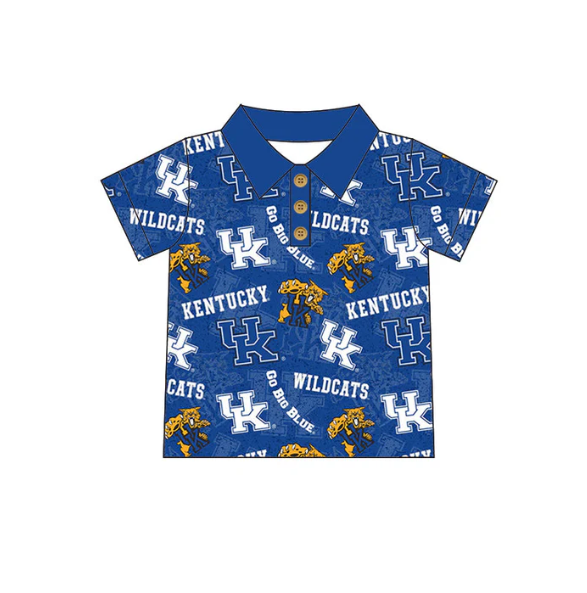 baby boy short sleeve uk team button shirt