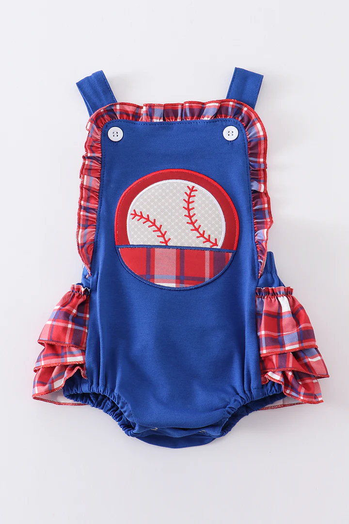 toddle girls baseball romper