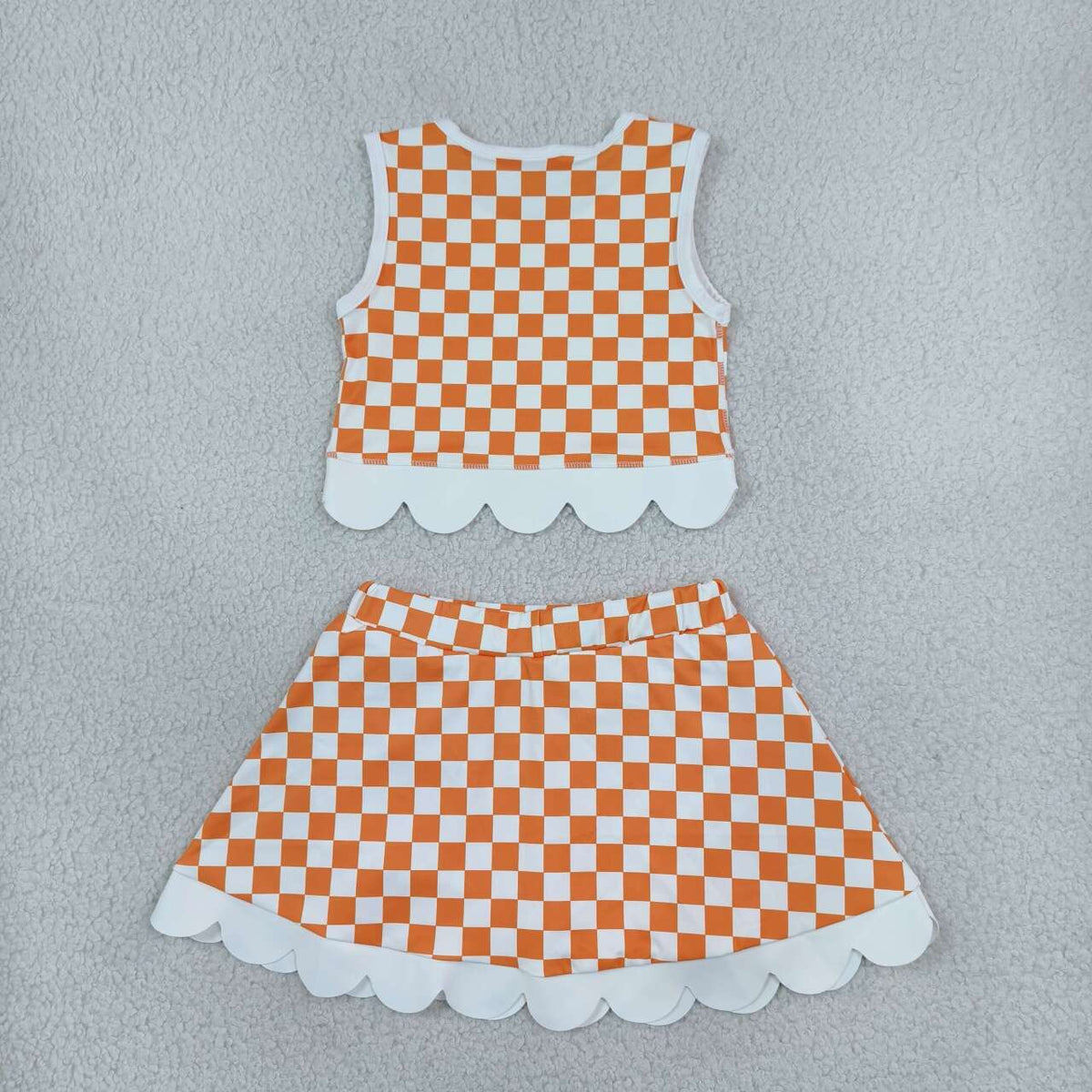 baby girls Tennessee sleeveless yoga top matching skorts yoga clothing set