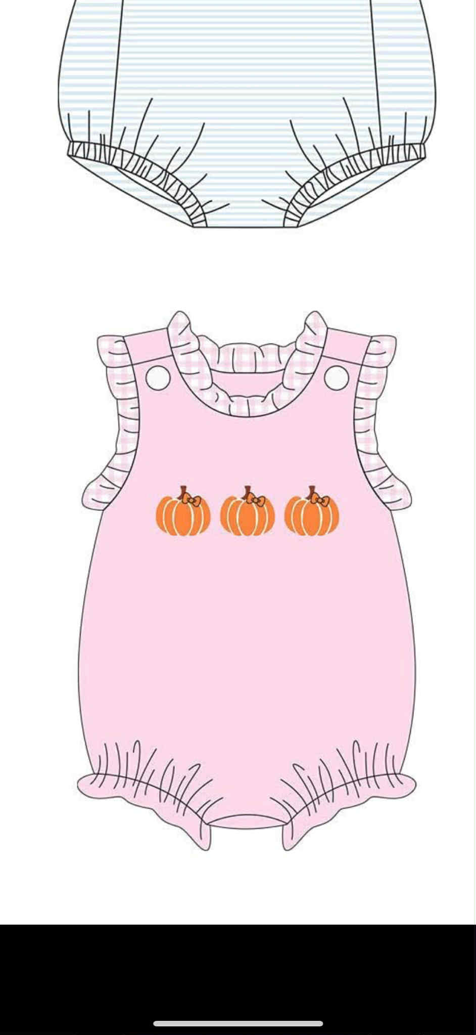 Toddle kids pumpkin design romper
