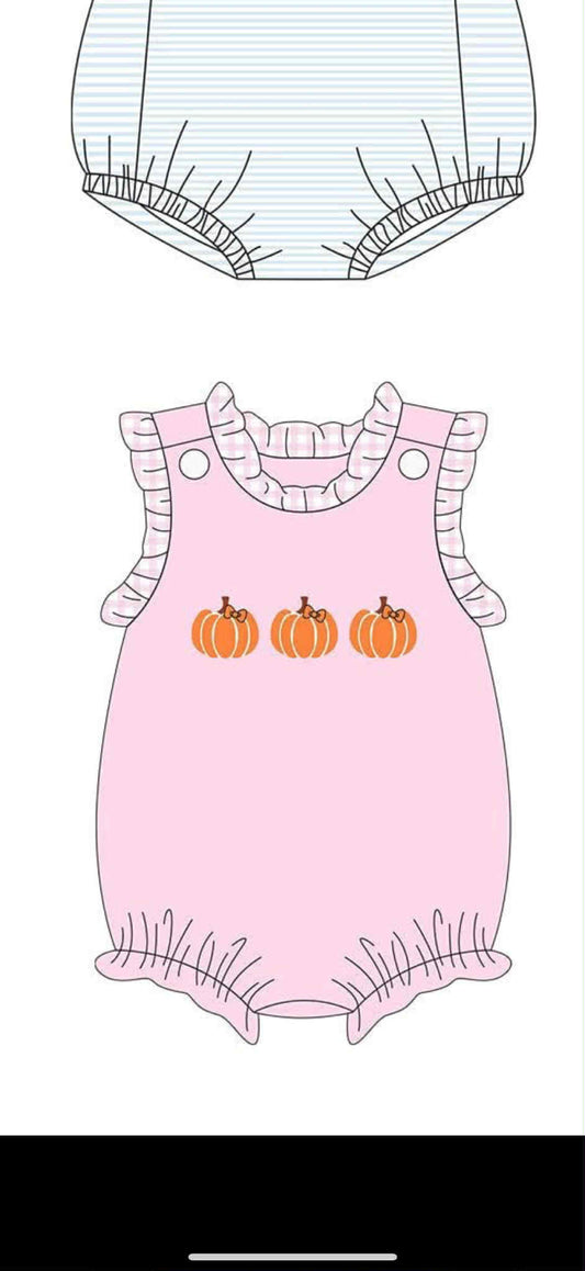 Toddle kids pumpkin design romper
