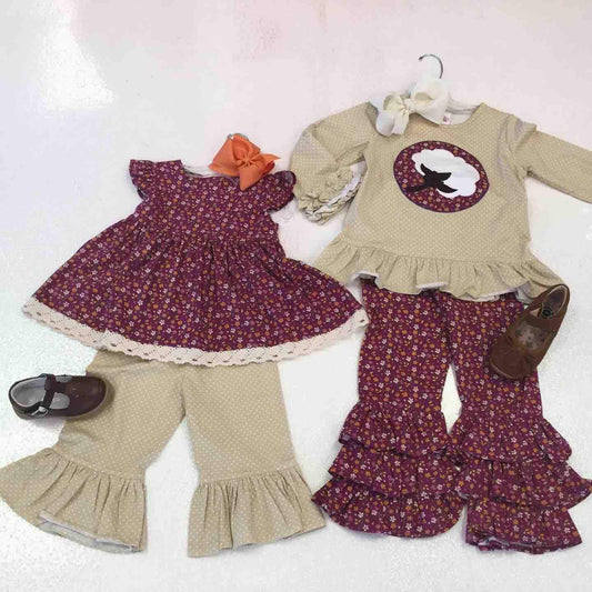 Baby girls boutique clothing set