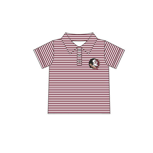 Custom design kids baby boy college team polo shirt