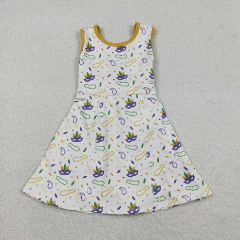 Mardi Gras crawfish design girls yoga dress