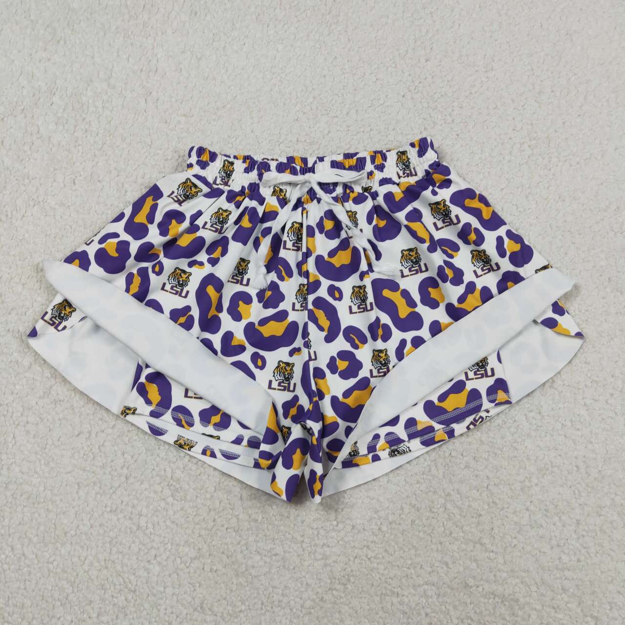 Adult women lsu team summer yoga shorts